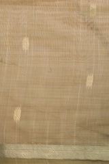 Sandal Tissue Silk with Paithani Print