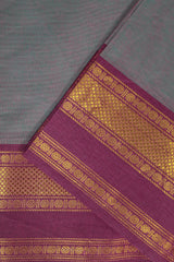 Tower Plain Pure Cotton Saree (Without Blouse)