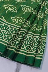 Green Viscose Chanderi