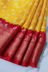 Yellow Dola Silk