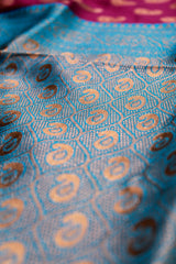 Purple Banarasi Art Silk