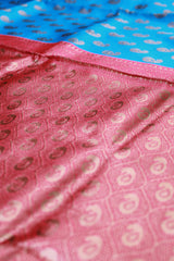Teal Blue Banarasi Art Silk