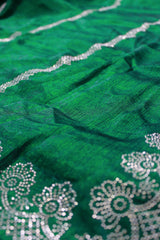 Bottle Green Space Silk