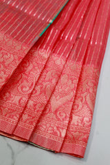 Chilli Red Chanderi Cotton Silk