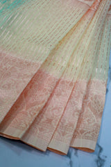 Cream Chanderi Cotton Silk