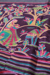 Deep Purple Dola Silk