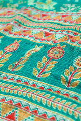 Emarald Green Kota Rich Pallu