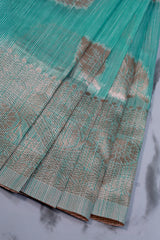 Turquoise Blue Fancy Cotton