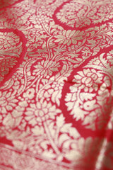 Chilli Red Georgette Banarasi