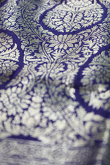 Deep Purple Georgette Banarasi