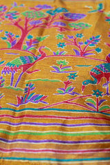 Golden Yellow Dola Silk