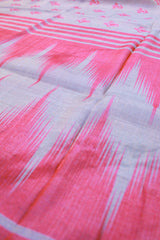 Coral Pink Jute Silk