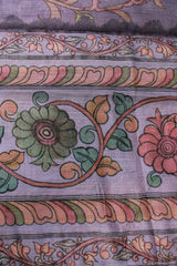 Lilac Linen with Floral Print