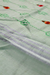 Pista Green Linen Cotton