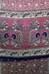 Mauve Pink Maheswari Cotton with Floral Kalamkari Print