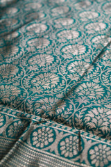 Moss Green Semi-Banarasi