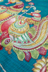 Annapakshi Teal Blue Kota Cotton