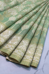 Pista Green Tissue-Banarasi