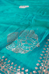 Big Butta Turquoise Blue Space Silk