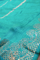Turquoise Blue Space Silk