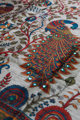 Chocolate Brown Tussar Silk