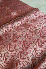 Magenta Red Tussar Silk