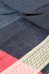 Red Semi jute silk