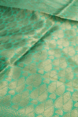 Pista Green Semi-Banaras Silk